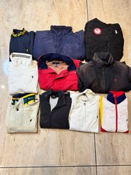 Les vestes The North Face et Ralph Lauren