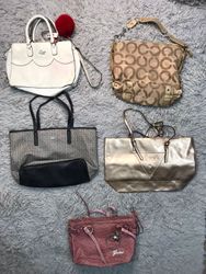 Branded Coach and Guess bags