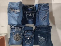 y2k verziertes Jeans