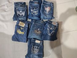 y2k verzierte Jeans