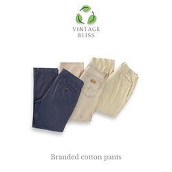 Branded cotton pants (V4)