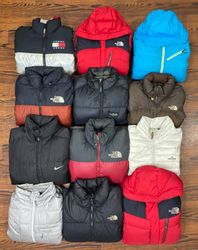 Authentic puffer jackets 20pcs mixed branded