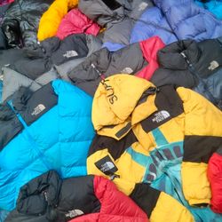 Authentic The North Face Puffer Jackets 700 and 80..