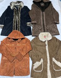 Manteaux longs en shearling Y2K 5 pièces