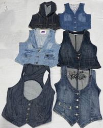 Y2K It Girl Denim waistcoats 10 Pieces