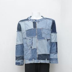 Rework giacche in denim patchwork Levi's