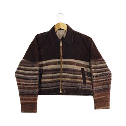 Jaqueta Cropped de Corduroy Reestruturada