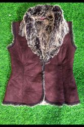 Y2k afghan fur vest coat