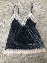 Y2k velvet camistop