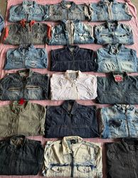 Denim jackets with zip 20 pieces