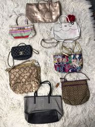 Luxurious Coach/Guess And Chanel Bags