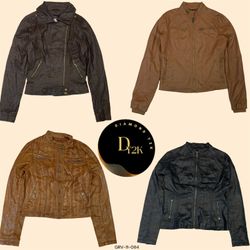 Vintage Leather Jacket | Y2K Chic and Bo..