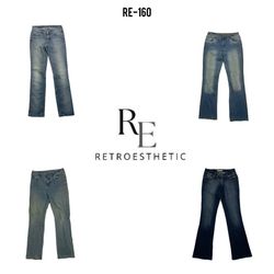 Y2K Flared Embellished Jeans (RE-160)