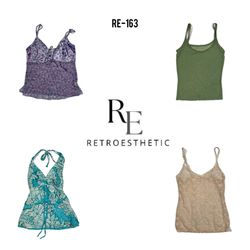 Y2K Cutesy Girl Cami Tops (RE-163)