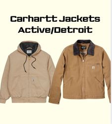 Carhartt jackets active and detroit