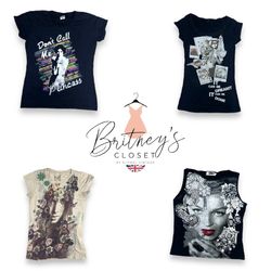 Retro Girl Vibes Baby Tees - 14 Pieces ( BC-11-7 )