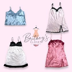 Y2K Dreamy Haze Silk Slip Tops - 15 Pieces ( BC-11..