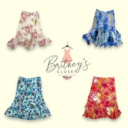 Y2K Floral Bloom Muse Poly Skirts - 15 Pieces ( BC..