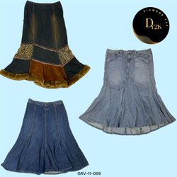 Y2K Inspired Maxi Denim Skirt – Effortless Chic (G..