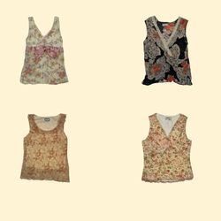 Y2K Vintage Tops Bundle - 50 Pieces Retro Styles f..