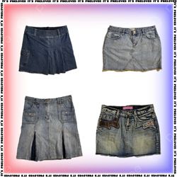 Jupe en denim unique Mix (SS-838)