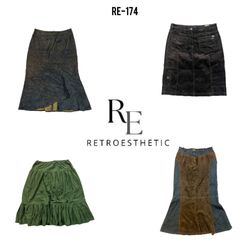 Y2K Unique Corduroy Skirts (RE-174)