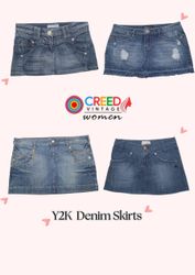 CR2773 Y2K Denim Mini-Röcke - 12 Stück