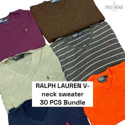 RALPH LAUREN V-Neck Sweater | 30 pcs Bundle