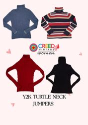 CR2777 Y2K Rollkragenpullover - 8 Stück
