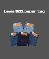 Levis 501 paper tag