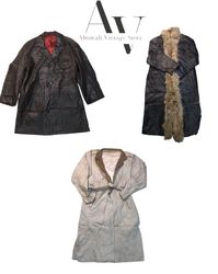 Y2k trenchcoats in leather 20 pcs