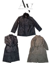 Y2k leather trechcoats and blazers 10 pcs