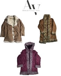 Y2k beautiful design fur coats