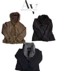 Y2k shorts fur afghan coats