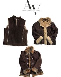 Y2k beautiful fur afghan mini coats