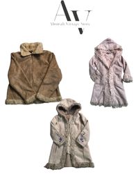 Y2k fur afghan coats 25 pcs