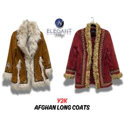 Y2K Afghan Lange Mäntel - 08 Stück - EV0001