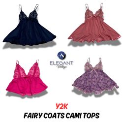 Y2K Fairy Mäntel Cami Tops - 12 Stück - EV0006