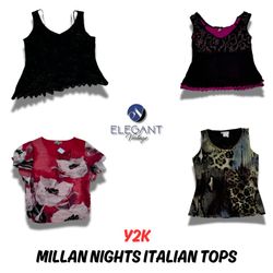 Y2K Millan Nights Italienische Tops - 10 Stück - E..