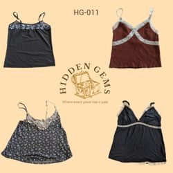 Camisetas de alça princesa Y2k (HG-011)