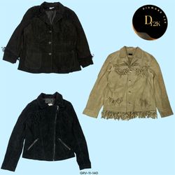 Y2K Suede Blazer - Cowboy Western Chic (GRV-11-140..