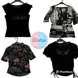 Italian Y2K Mesh Tops and others: 10 Pcs