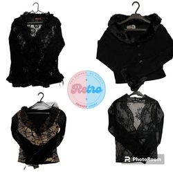 Gothic Y2K Mesh and Other Tops: 10 Pcs