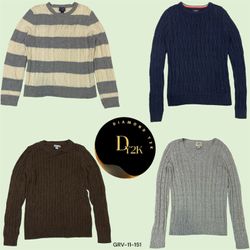 Vintage Y2K Cable Knit Sweater - Cozy and Timeless..