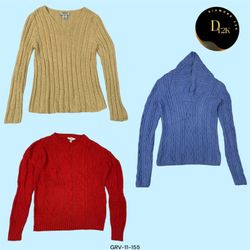 Classic Y2K Cable Knit Pullover – Effortless Vinta..