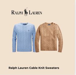 Pulls en tricot cable de Ralph Lauren