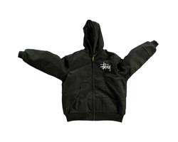 Rework Style stussy balck workwear jacket