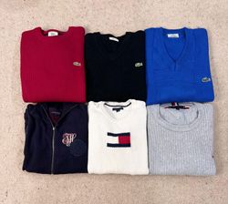 #VV178 Lacoste & Tommy Hilfiger Mix Sweaters 30 PC..