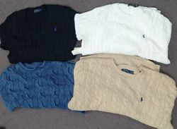 Polo round neck sweaters 10 pcs