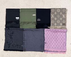 #VV190 Luxury Scarves: LV, Versache, Armani, Gucci..